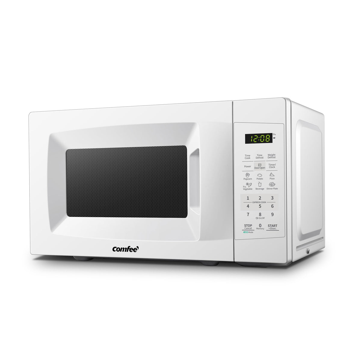 COMFEE' EM720CPL-PM front view showing compact microwave for small kitchens