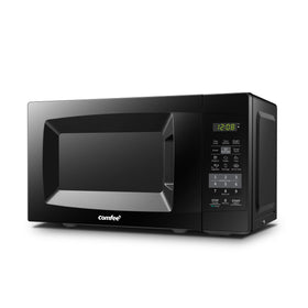 COMFEE' EM720CPL-PMB microwave front view, compact countertop design for small kitchens.