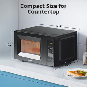 COMFEE' EM720CPL-PMB mute function for quiet late meals.