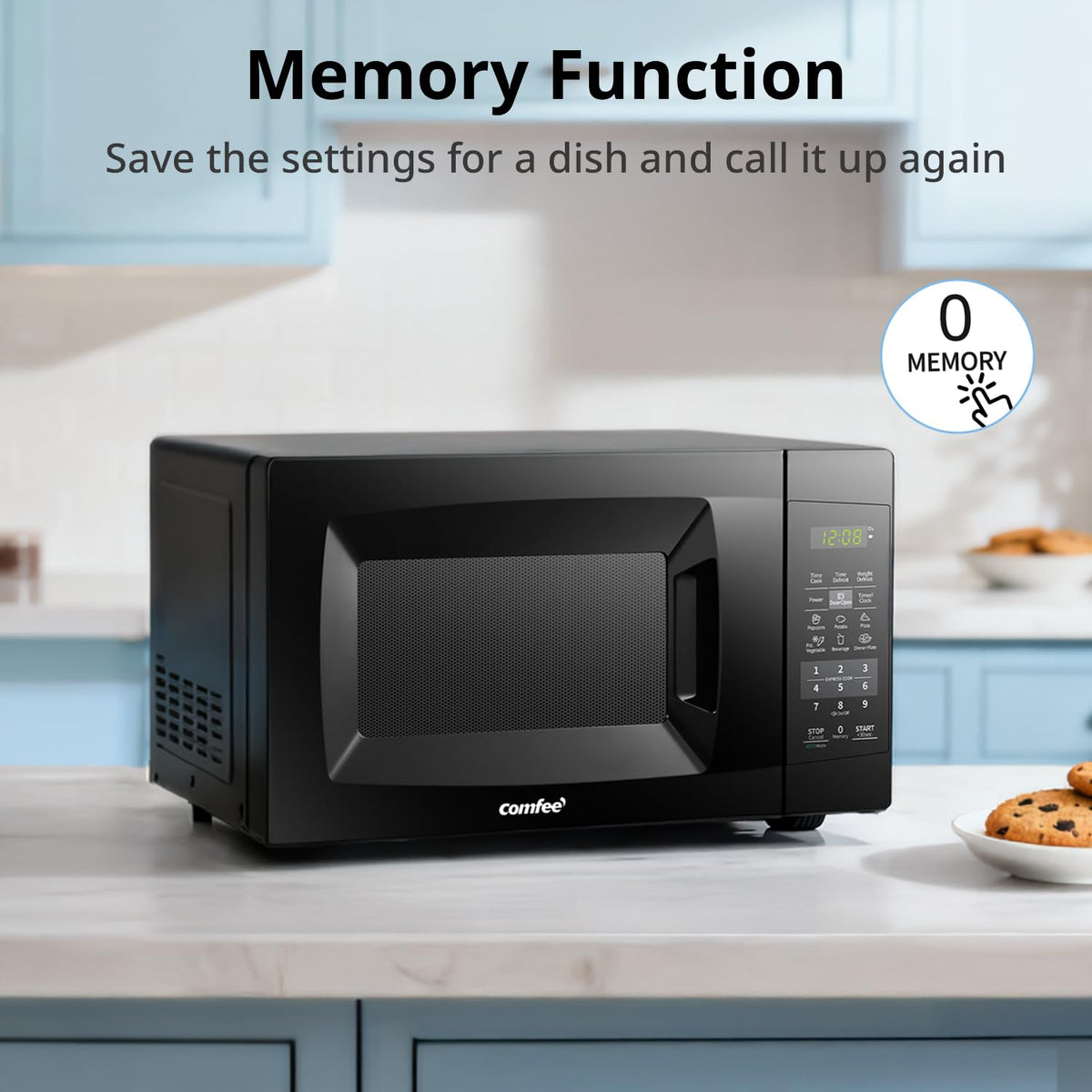 COMFEE' EM720CPL-PMB easy one-touch buttons simplify quick meals.