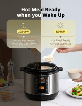 COMFEE' intuitive one-touch controls for easy cooking.