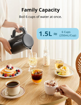 COMFEE' kettle suits kitchen or office spaces for quick hot water