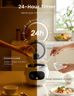 COMFEE' mini rice cooker inner pot with nonstick coating for easy cleaning