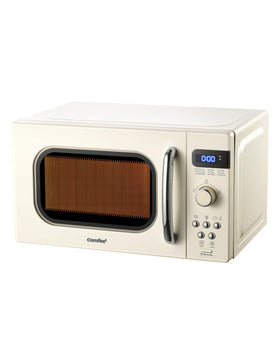 COMFEE' retro microwave in a kitchen setup suitable for dorms and offices.