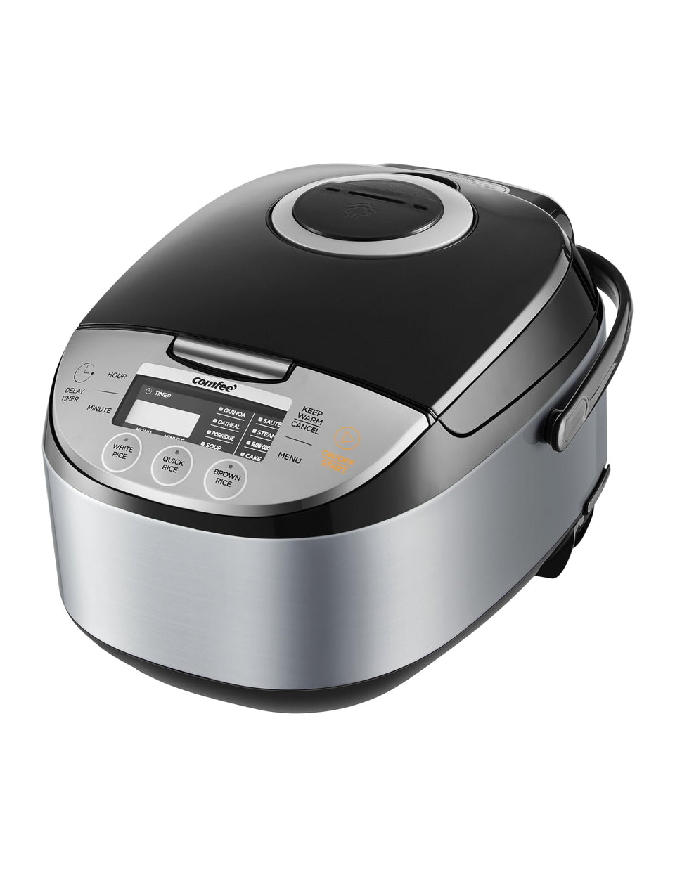 COMFEE' rice cooker compact design enables easy storage in small kitchens.