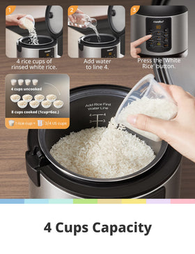 COMFEE' digital panel showing keep-warm and timer features