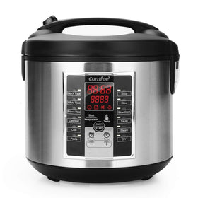 COMFEE' rice cooker with digital panel for easy timing and precise settings