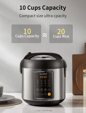 COMFEE' rice cooker inner pot is dishwasher-safe for simple cleanup