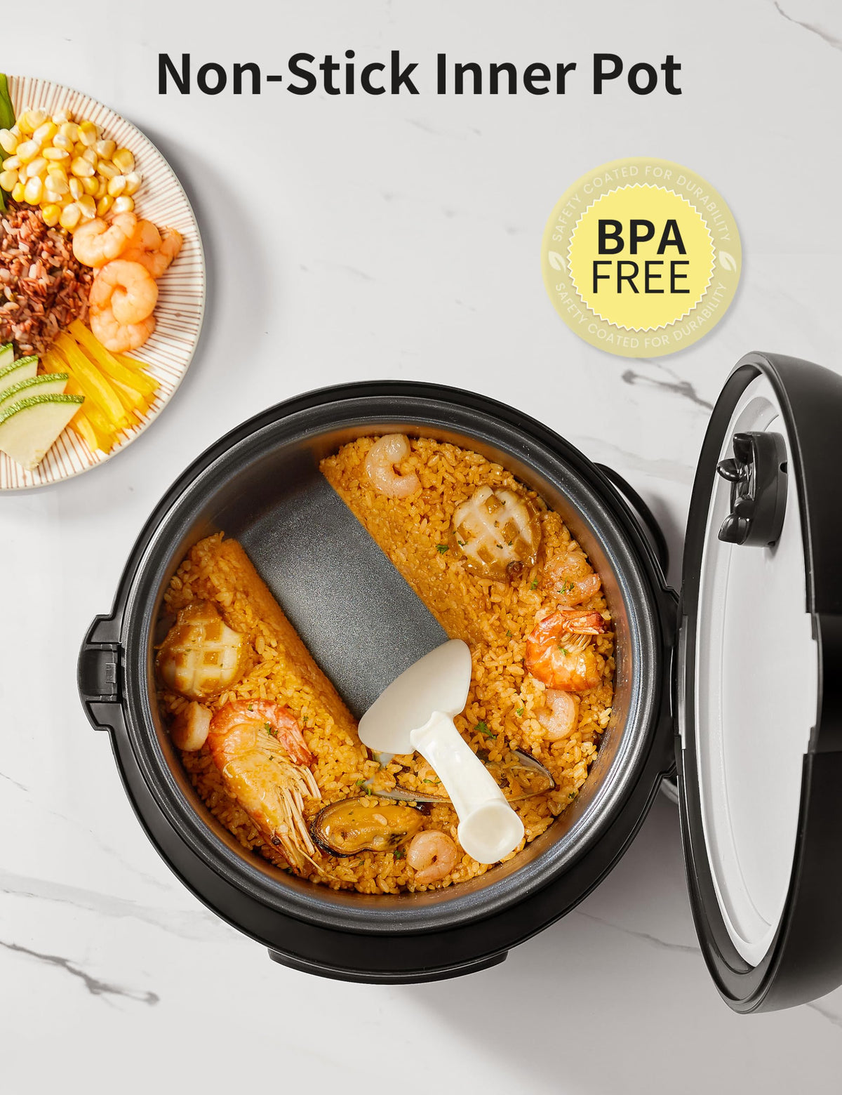 COMFEE' rice cooker keep-warm function preserves meals for later