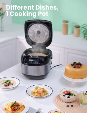 COMFEE' rice cooker steam valve is removable for clog-free steaming