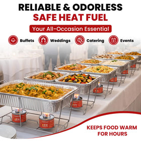 COMFICOVE chafing fuel can glow provides warm ambience for service