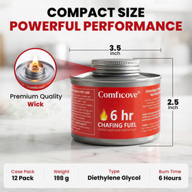 COMFICOVE chafing fuel wick lighting demo for quick ignition