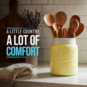 Comfify green-yellow tones enhance both rustic and contemporary kitchens.