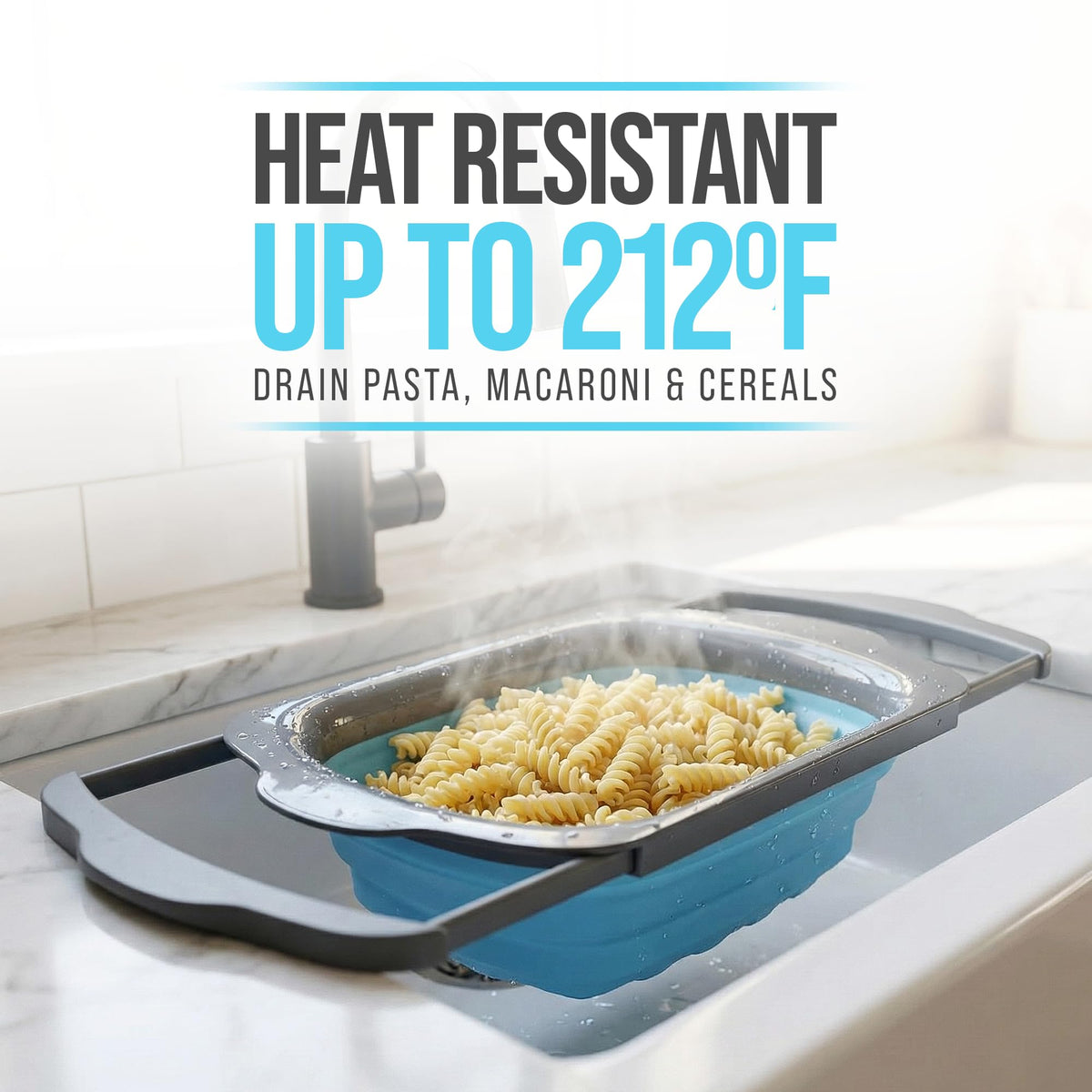 Comfify XL heat-resistant up to 176F protects against boiling liquids.