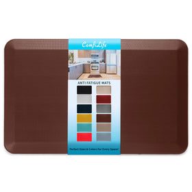 ComfiLife anti-fatigue floor mat 3/4-inch thick cushions feet in the kitchen.