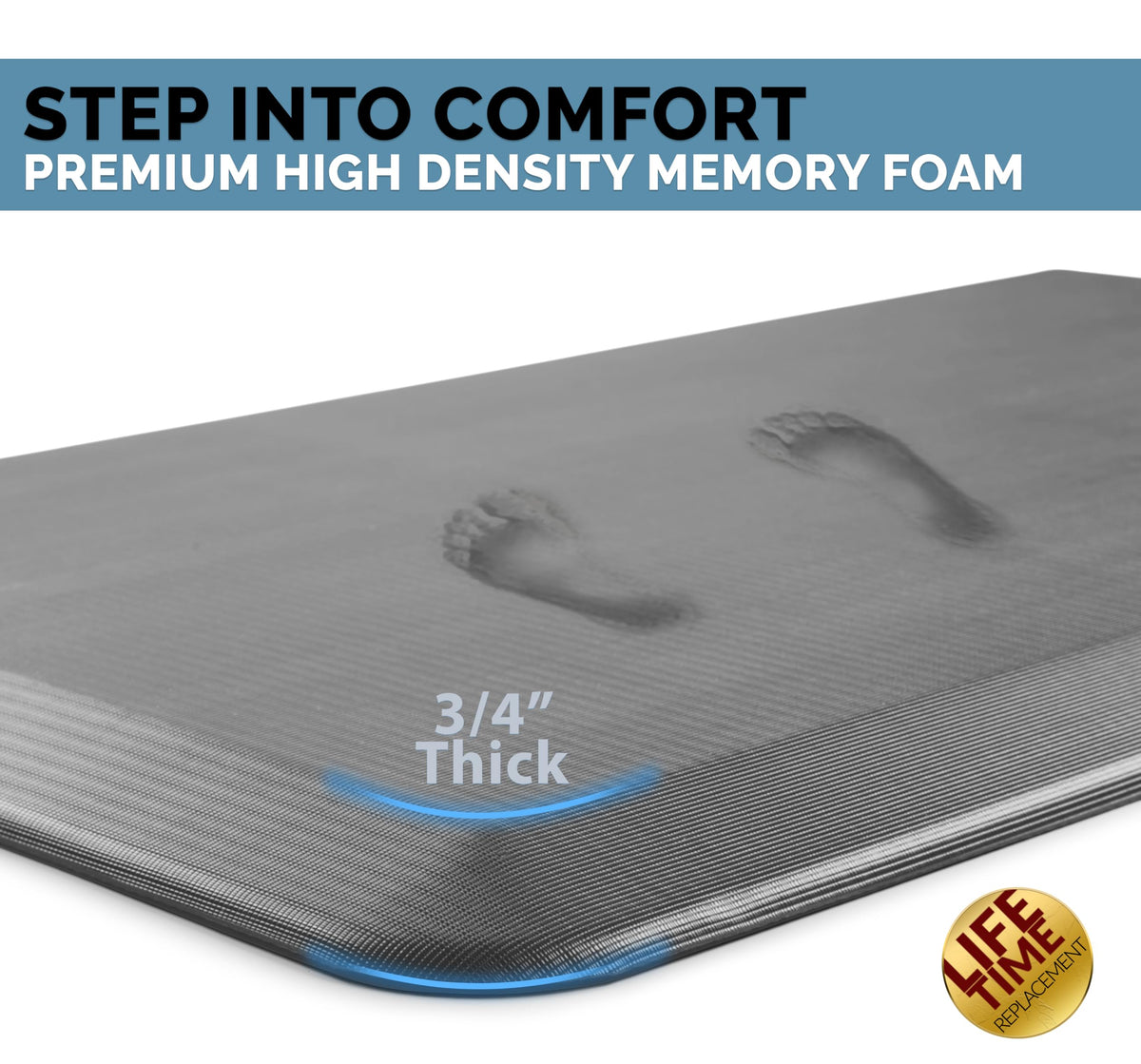 ComfiLife standing desk mat provides ergonomic support during work.