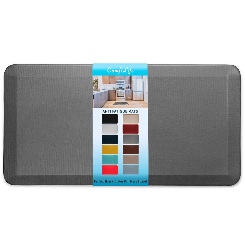 ComfiLife anti-fatigue mat front view shows cushioned comfort for kitchen tasks