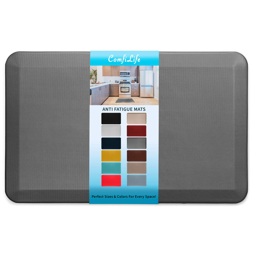 ComfiLife anti-fatigue mat—kitchen use—reduces standing fatigue during prep
