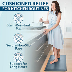 ComfiLife kitchen mat for dishwashing and prep tasks