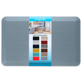 ComfiLife anti-fatigue mat in denim for kitchen comfort on standing tasks