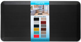 ComfiLife anti-fatigue mat front view with 3/4 inch cushion and non-slip surface