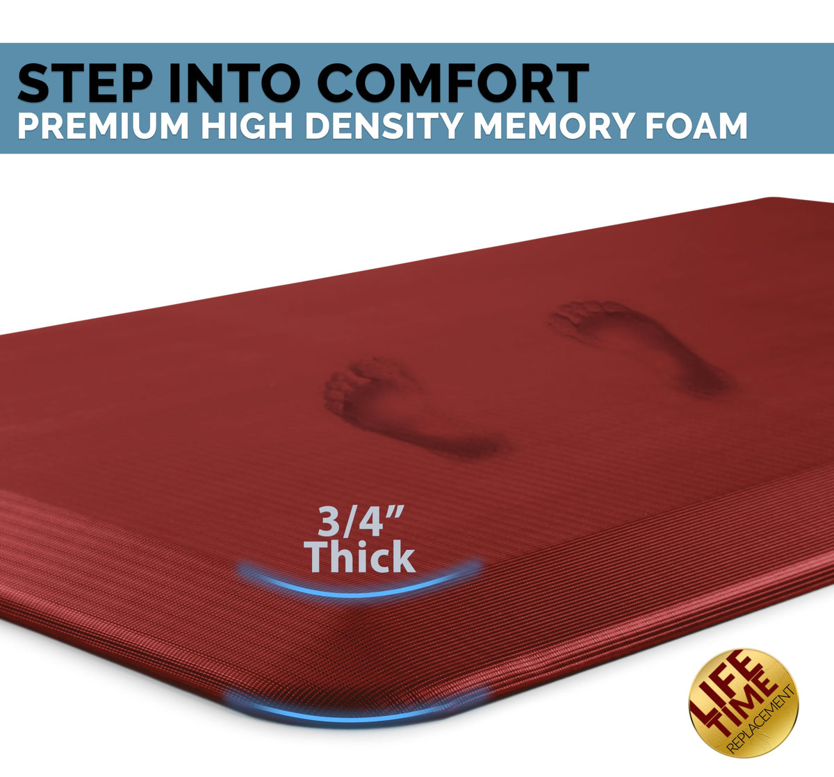 ComfiLife standing-desk anti-fatigue mat provides support for long work sessions.