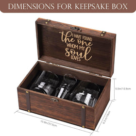 Comfit box transforms into a stylish keepsake storage after removing foam.