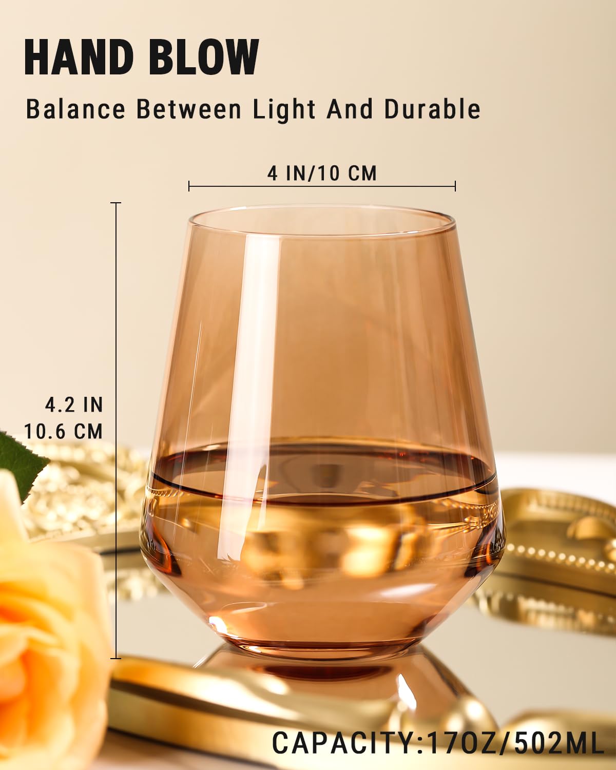 comfit hand-blown crystal texture highlighting craftsmanship