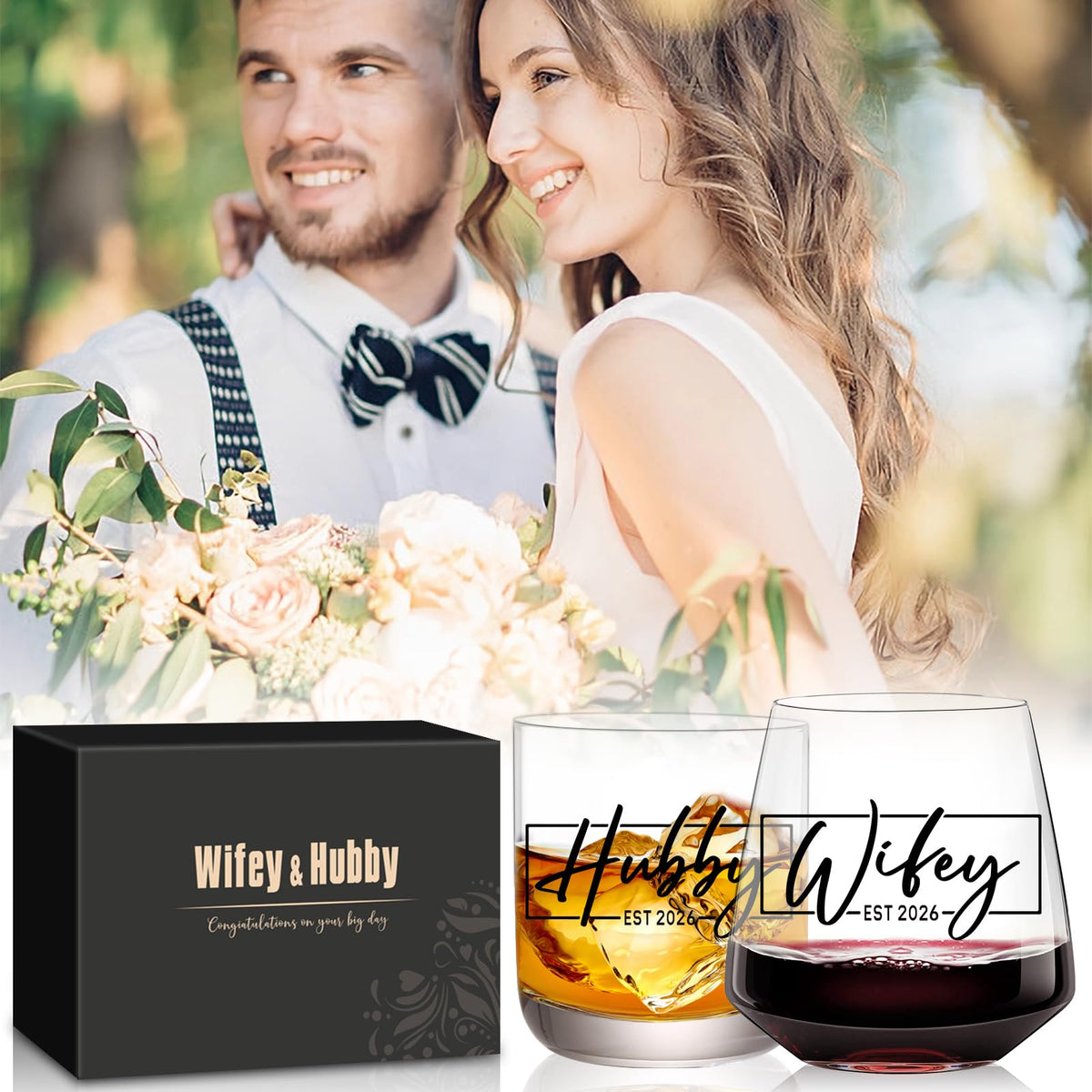 comfit newlywed gift set for meaningful toasts together