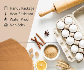 Comfylife baking on pan demonstrates reliable release for cookies and pizzas.