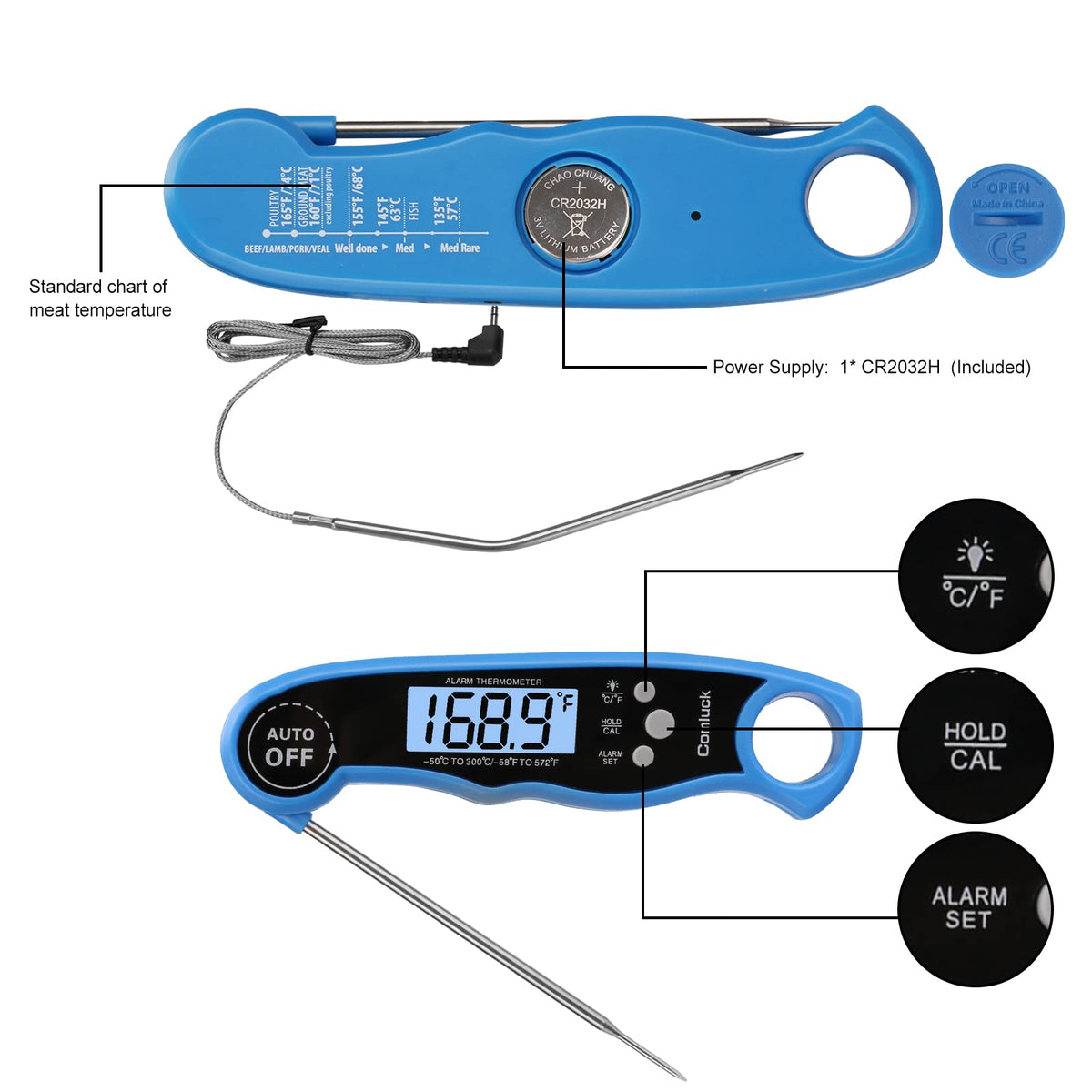 Comluck CA002 calibration and hold features ensure long-term accuracy.