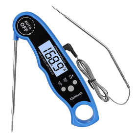 Comluck CA002 digital thermometer front view with instant read display.