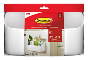 Command Organizing Caddy with four strips ready to hang for fast, tool-free setup.