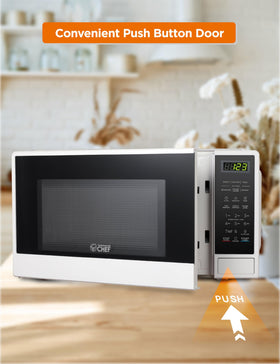 Commercial CHEF 1.1-cu-ft microwave for compact kitchen efficiency