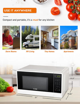 Commercial CHEF white microwave ideal for busy kitchens and quick meals
