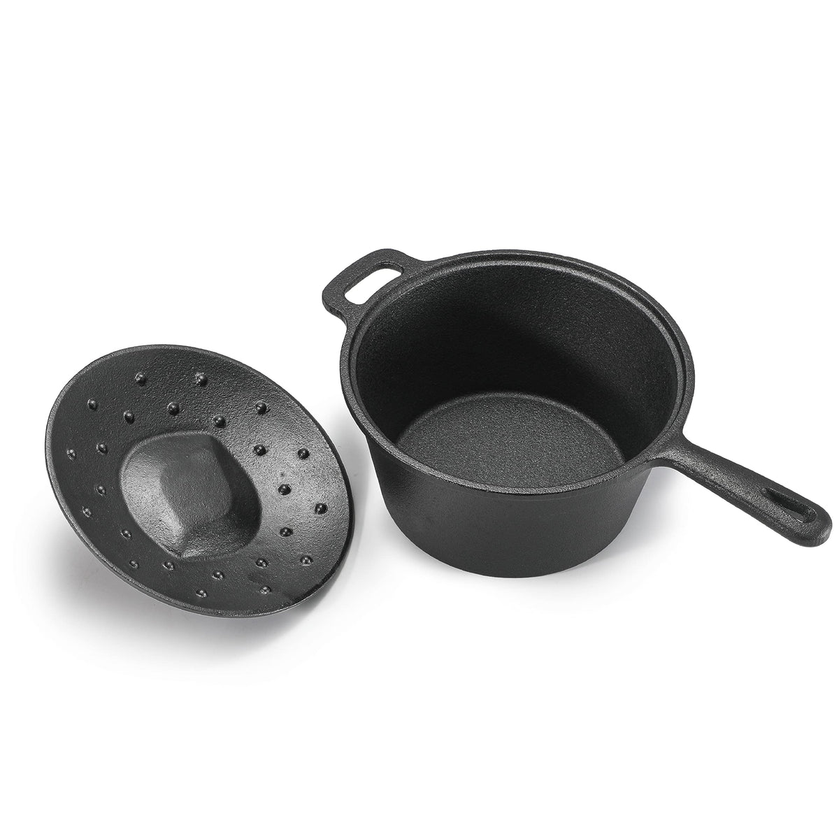 Commercial CHEF 2-Qt saucepan with lid, ready for simmering sauces on any cooktop.