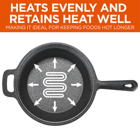 Commercial CHEF campfire skillet-ready for outdoor cooking adventures.
