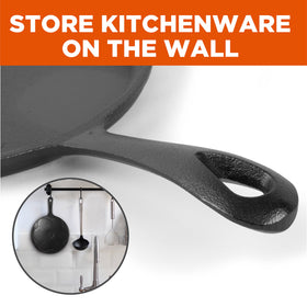 Commercial CHEF 12-inch cast iron griddle ideal for family meals.