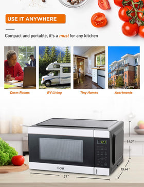 Commercial CHEF microwave kitchen timer signal helps track cooking progress.