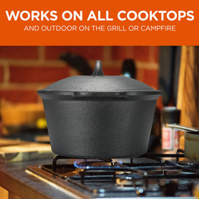Commercial CHEF saucepan keeps meals warm for family gatherings.