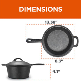 Commercial CHEF saucepan with integrated helper handle for easy lifting.