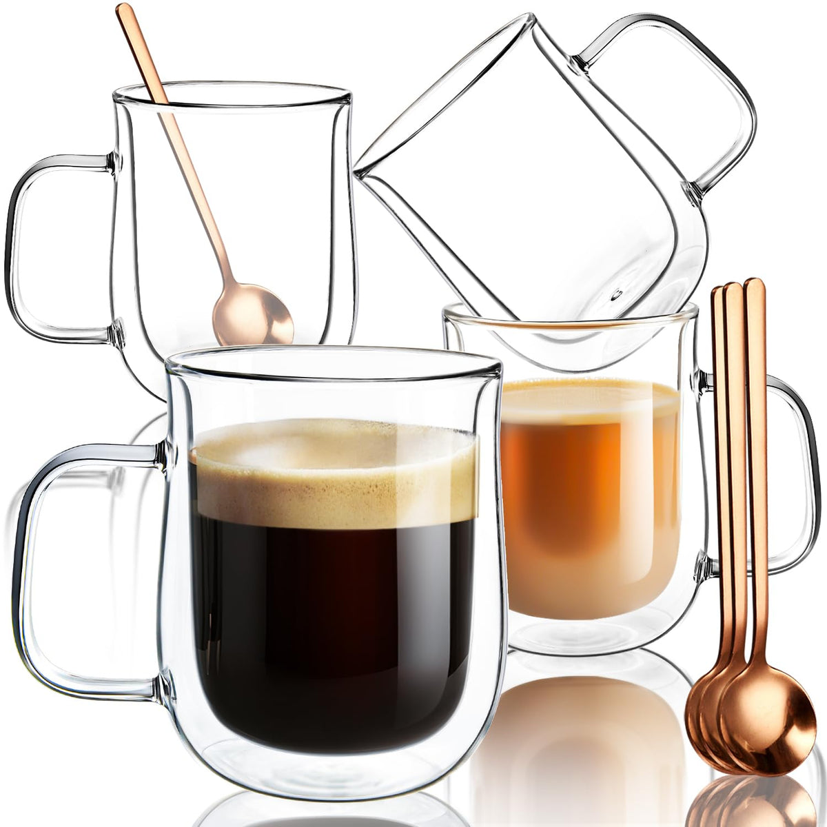 COMOME double-wall mug appearance shows insulation for hot drinks