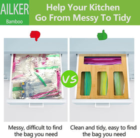 Compact Kitchen Drawer setup with Bamboo Holder supports clutter-free counters and streamlined packing.