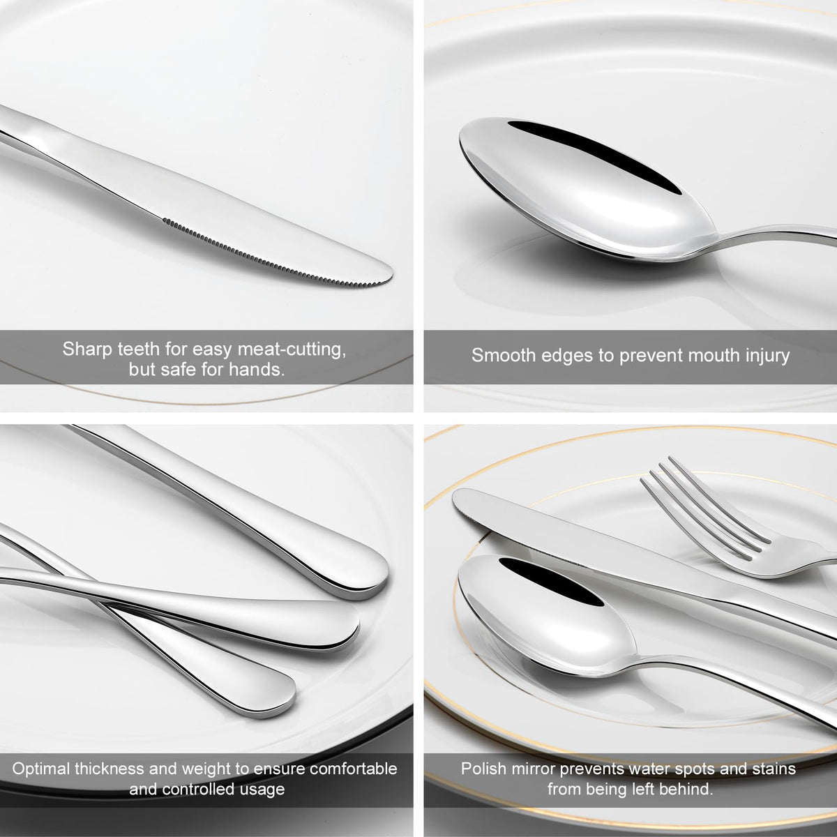 Compralo stainless steel dishwasher-safe cutlery designed for easy cleaning after gatherings.
