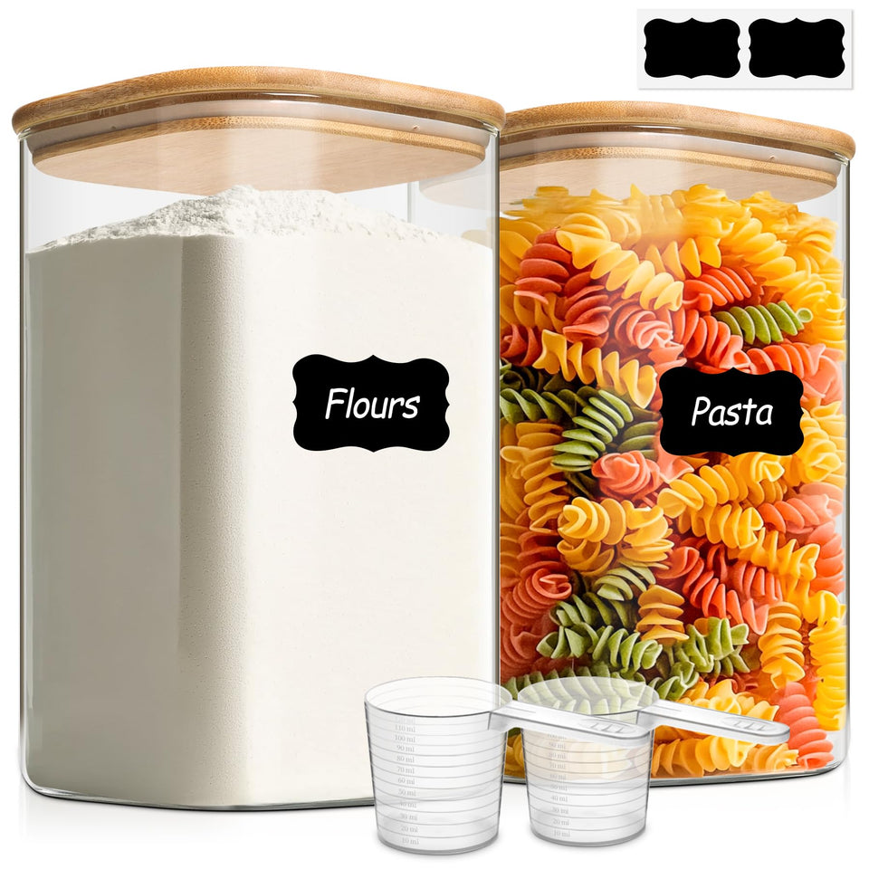 ComSaf 1.2 gallon wide-mouth flour storage container—easy access to baking staples.