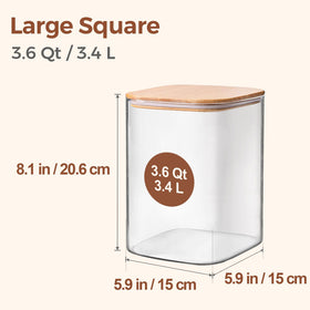 ComSaf wide-mouth glass jar for quick scooping and reduced spills