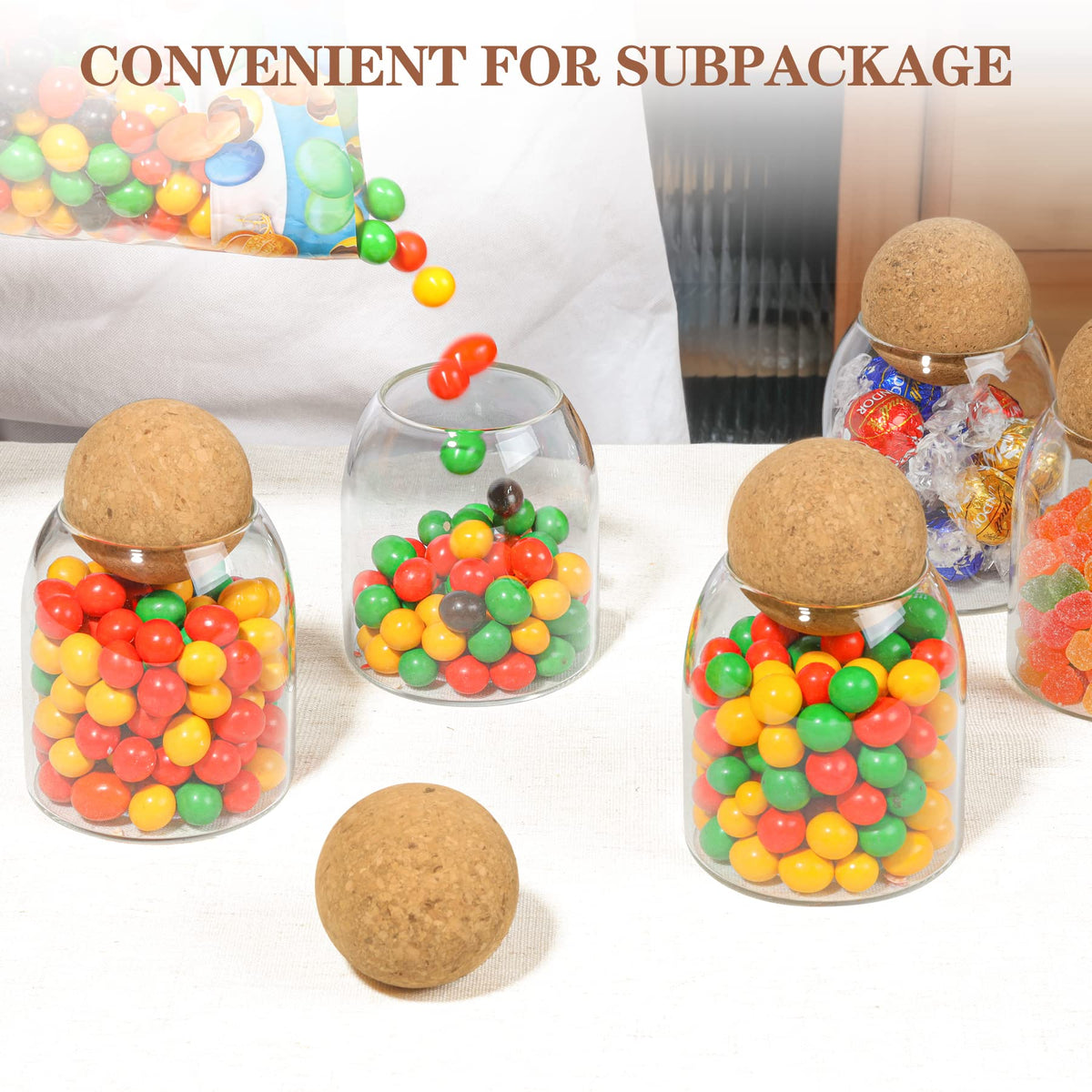 ComSaf 3Pack glass jars as decorative gift-ready storage.