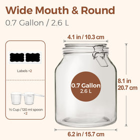 ComSaf 4-inch wide mouth opening enables simple loading and cleaning.