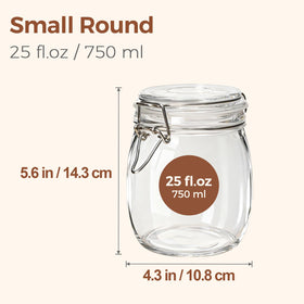 ComSaf 6-pack 25oz mason jar wide mouth ideal for easy filling and cleaning.