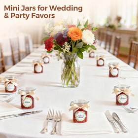 ComSaf jars include reusable chalkboard labels for easy categorization.